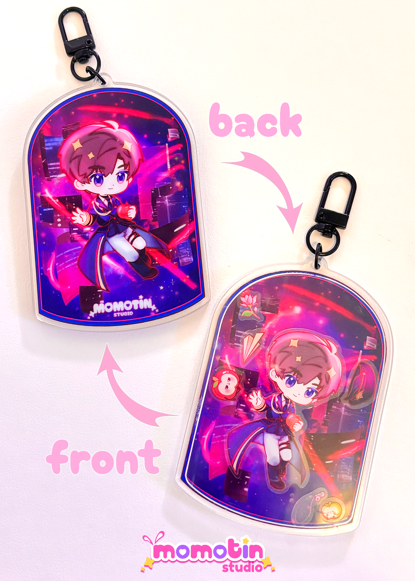 LADS - Caleb | 4" inch Acrylic Shaker Charm