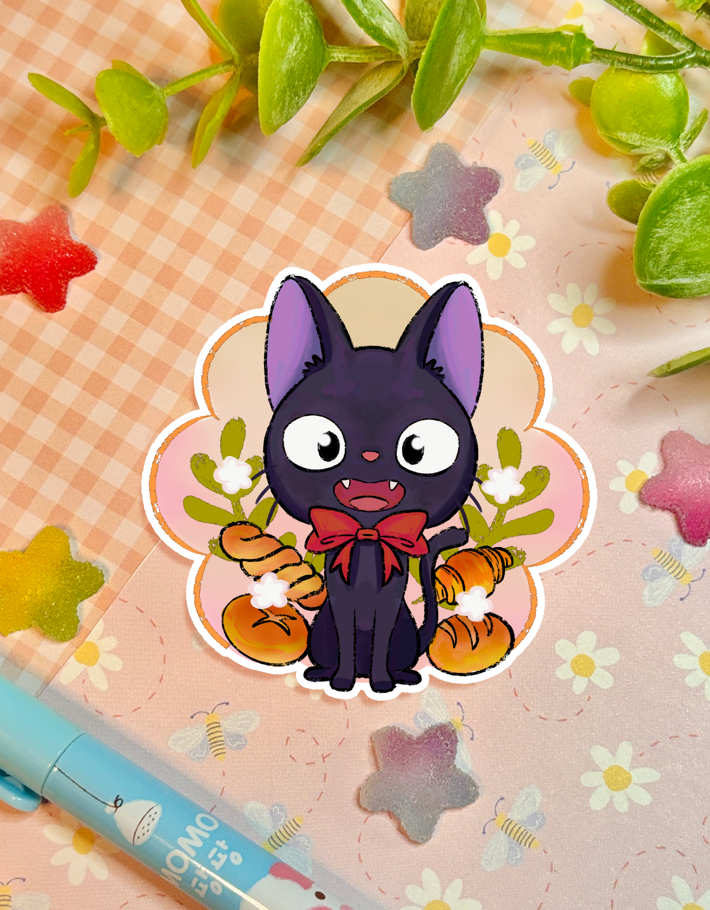 Jiji Bread | 2.5" Matte Waterproof Vinyl Sticker