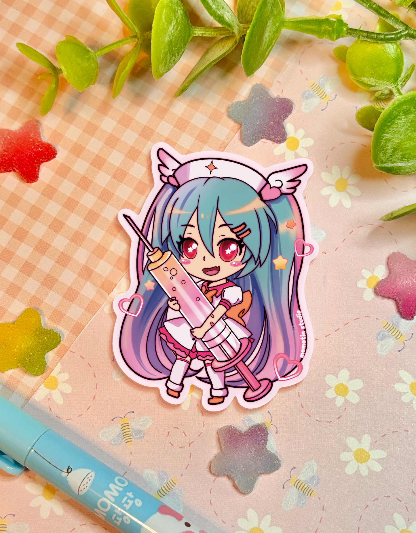 Miku Kawaii Healer | 2.5" Matte Waterproof Vinyl Sticker