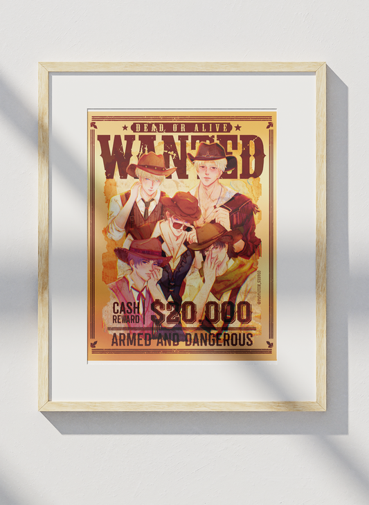 LADS - Wanted Wild West | 8.5" x 11" Art Print