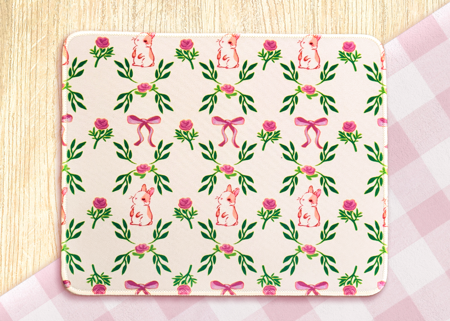 Coquette Bunny | Cute Computer Mouse Pads Non-Slip Base