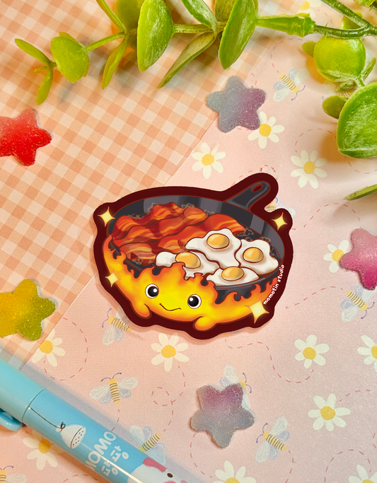 Calcifer's Breakfast | 2.5" Matte Waterproof Vinyl Sticker