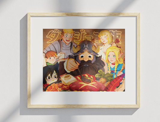 DunMeshi - Let's Eat! | 8.5" x 11" Art Print