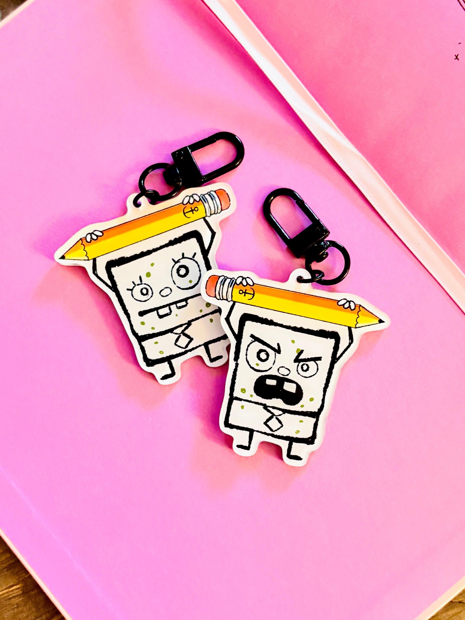 Angry Doodle | Kawaii Acrylic Charm - Momotin Studio