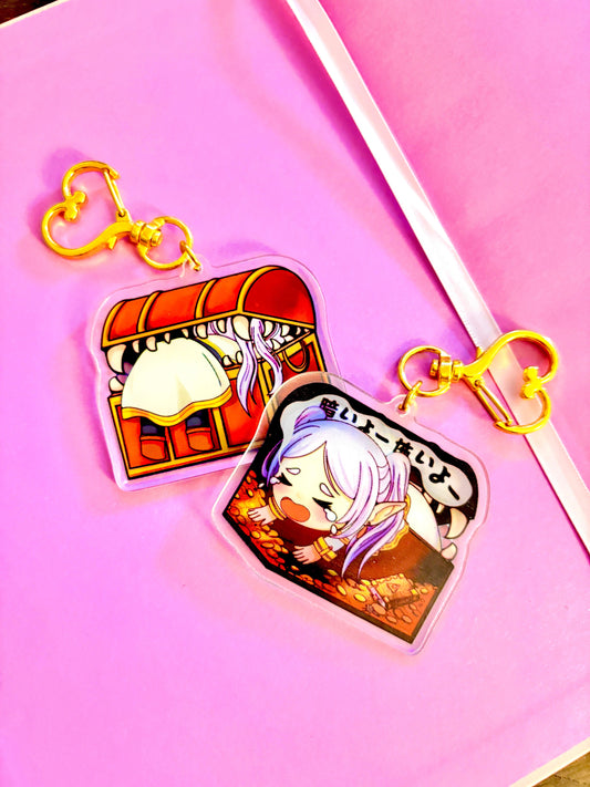 Frie Her! | Kawaii Acrylic Charm - Momotin Studio