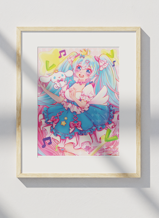Dreamy Star Miku | 8.5" x 11" Art Print