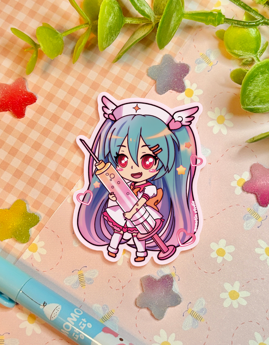 Miku Kawaii Healer | 2.5" Matte Waterproof Vinyl Sticker