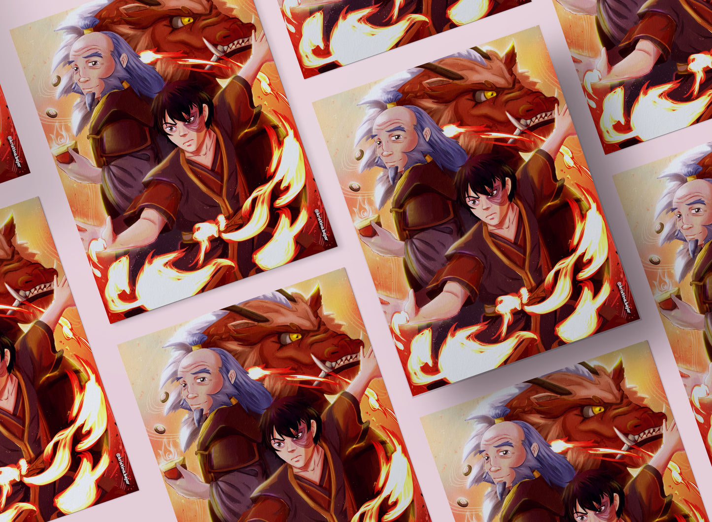 Fire Benders  | 8.5" x 11" Art Print