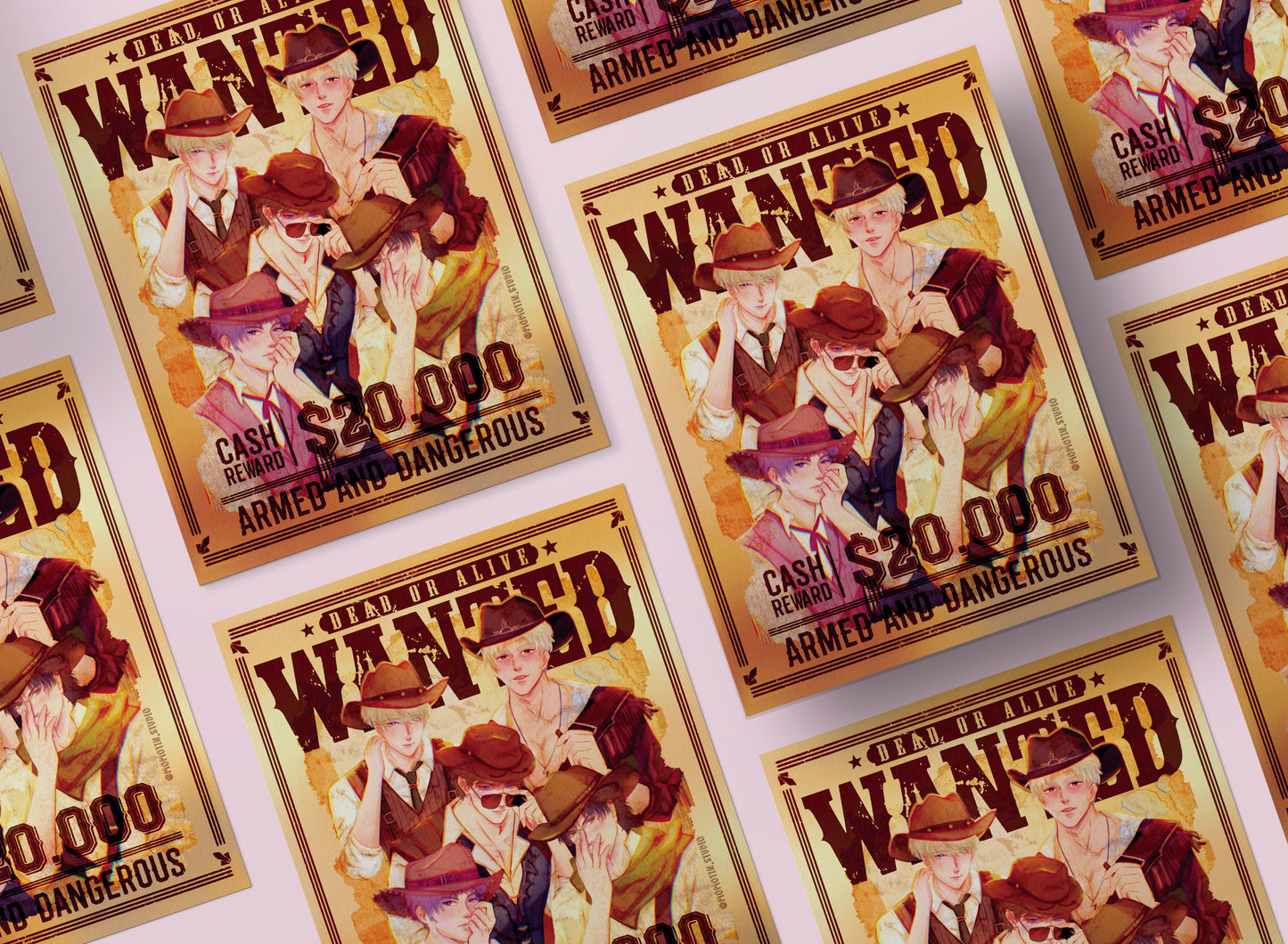 LADS - Wanted Wild West | 8.5" x 11" Art Print