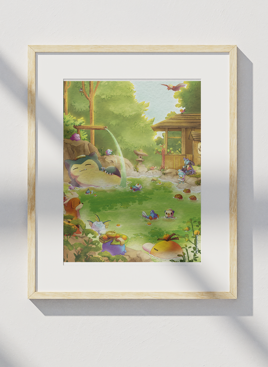 PokeSpa - Onsen | 8.5" x 11" Art Print