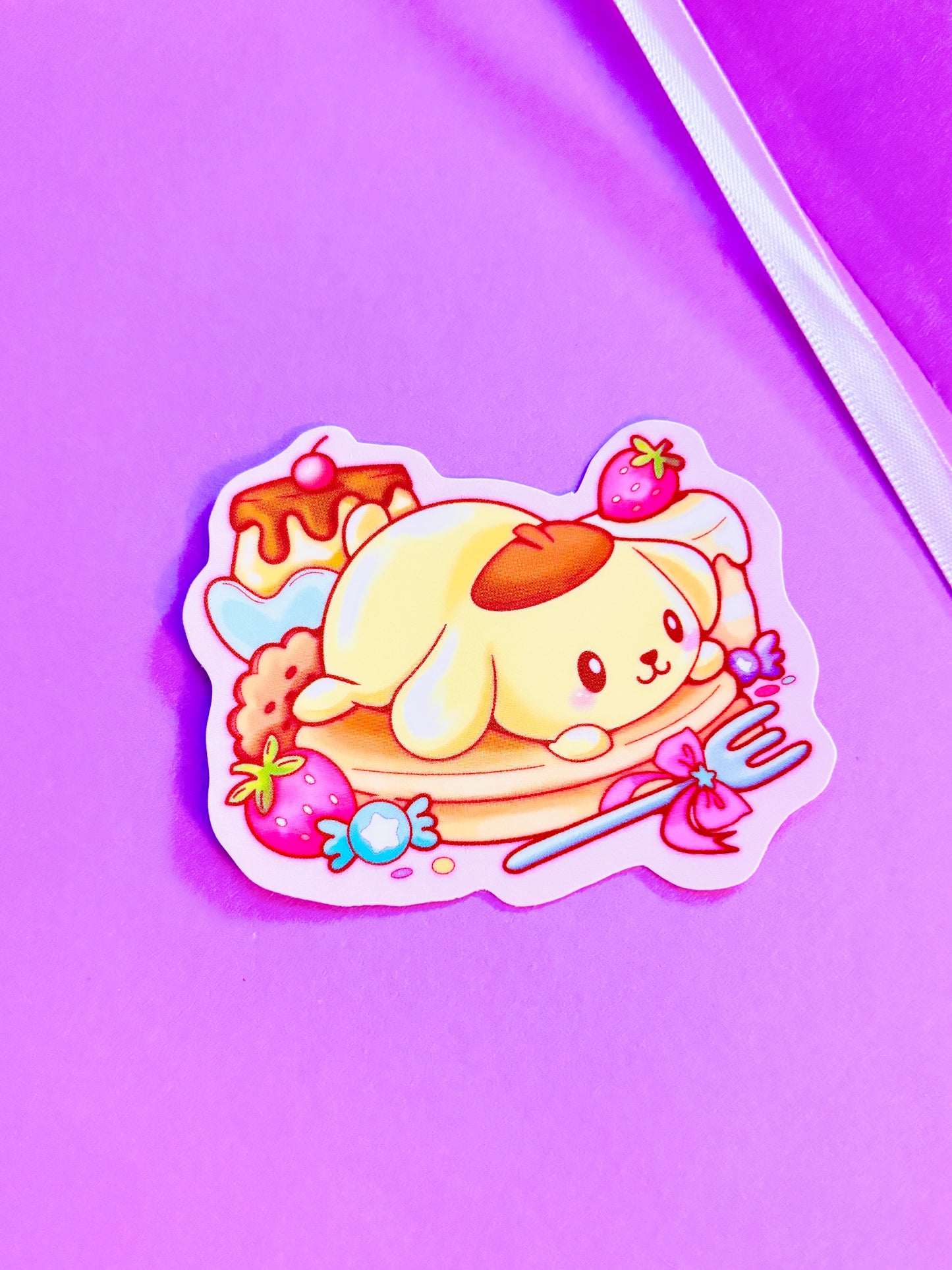 PomPurin Dessert | 2.5" Matte Waterproof Vinyl Sticker
