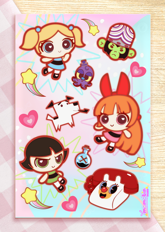 Power Girls Sticker Sheet