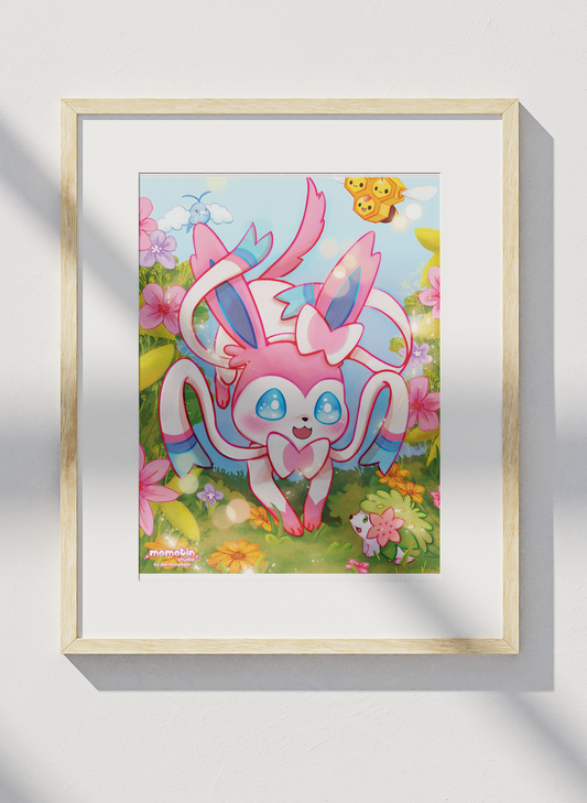 Fairy Type - Sylveon | 8.5" x 11" Art Print