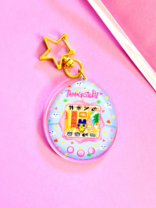 Tamago-tatchi | Kawaii Acrylic Charm - Momotin Studio