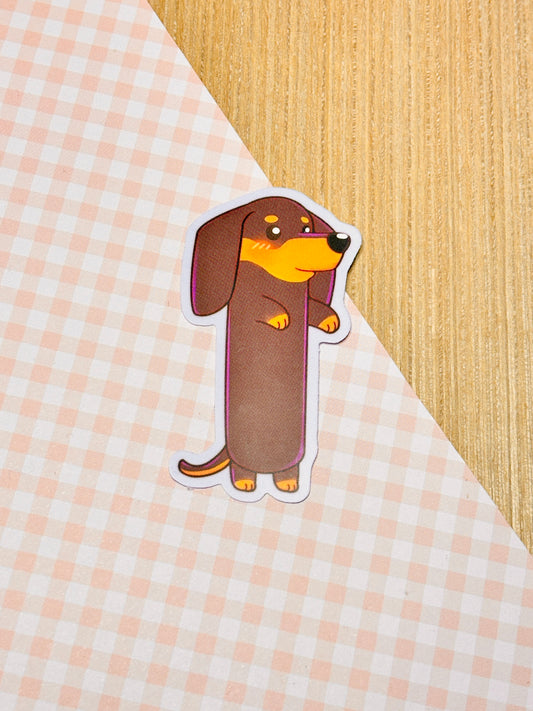 Weenie Dog - Brown | 2.5" Matte Waterproof Vinyl Sticker
