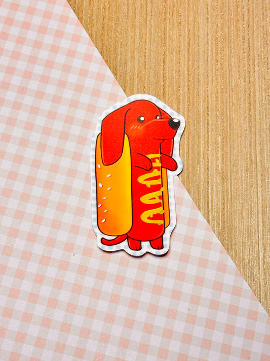 Weenie Dog - Hot Dog | 2.5" Matte Waterproof Vinyl Sticker