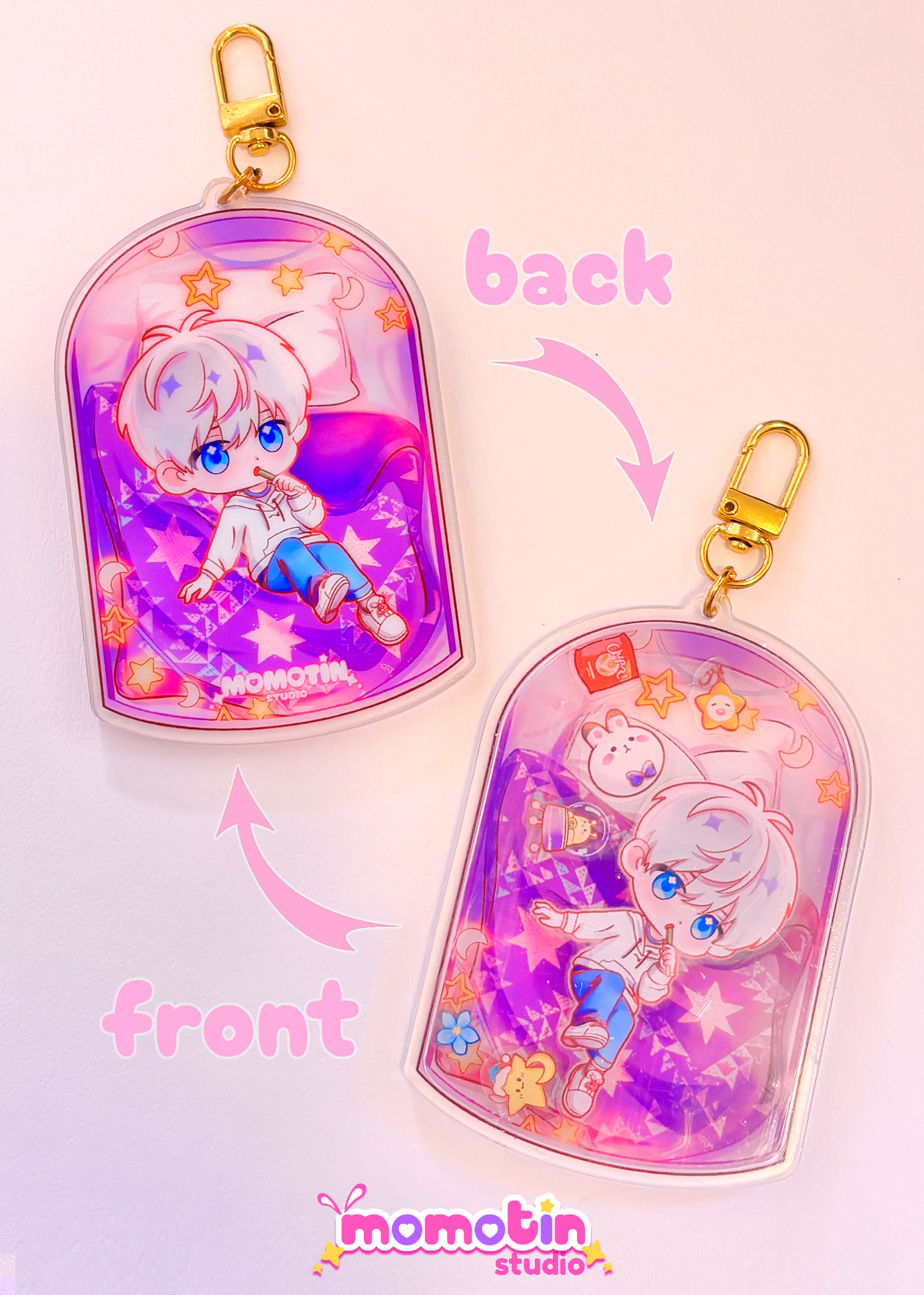 LADS - Xavier | 4" inch Acrylic Shaker Charm